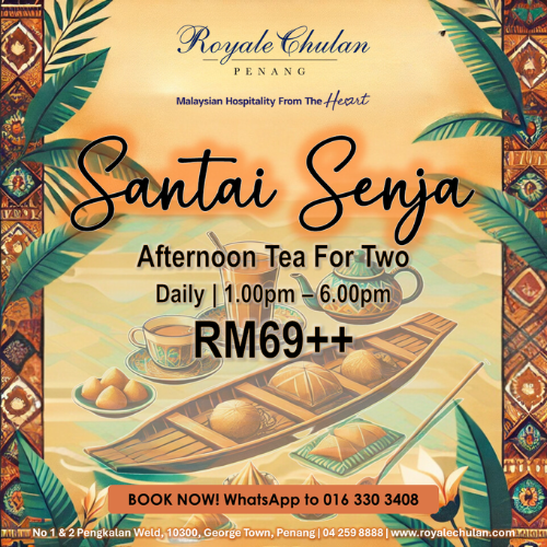 Exclusive afternoon tea for two in Penang